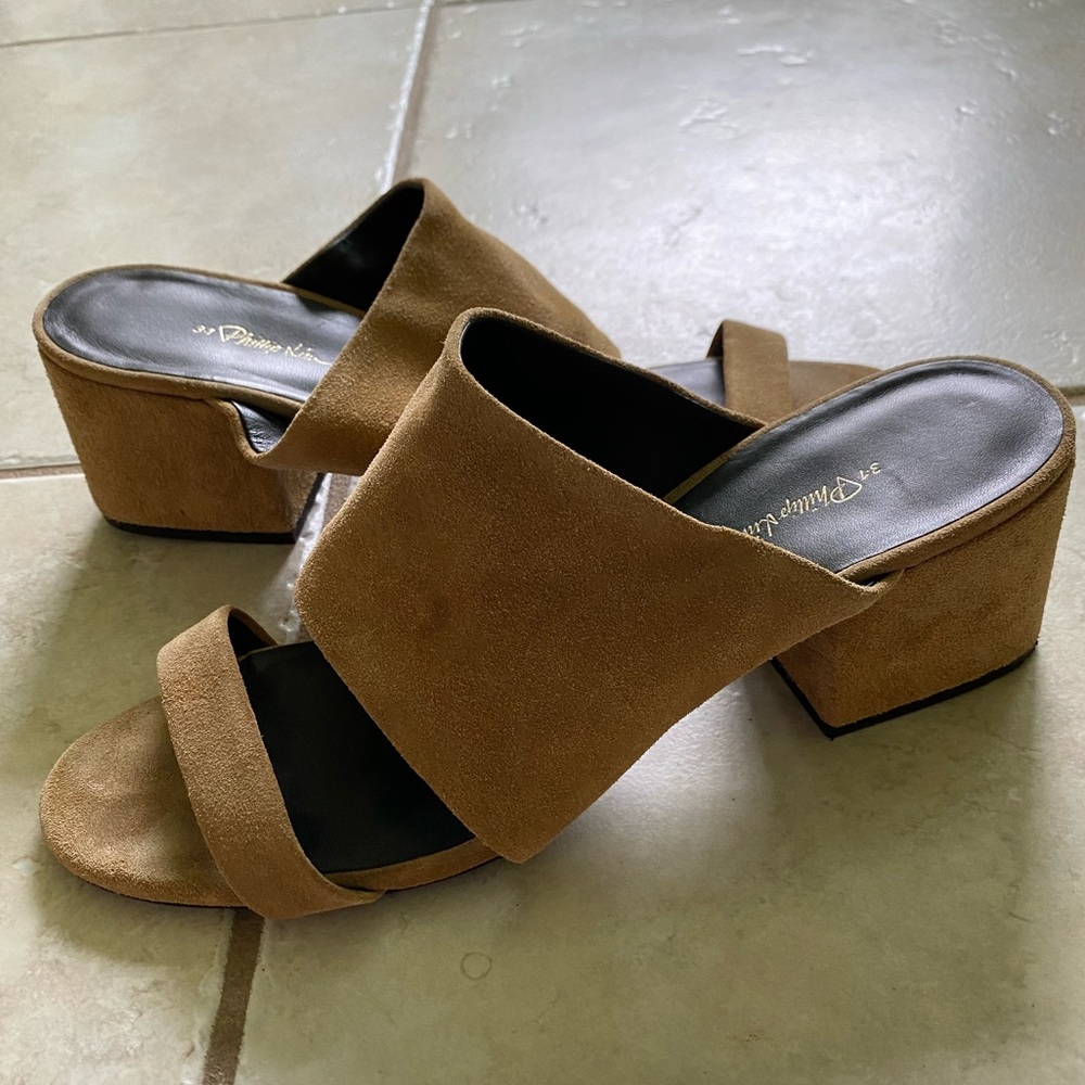 3.1 Phillip Lim Cube Double Strap Mules
